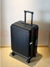 EAZZ【侧开盖】行李箱女扩容拉杆箱刹车轮旅行箱男登机箱多功能密码箱 经典黑【YKK拉链+干湿分离】 20英寸 YKK拉链｜扩容后约22英寸 实拍图