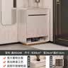 雷扬轻奢入户鞋柜家用门口现代简约鞋柜新款2026奶油风实木烤漆玄关柜 （落地款80cm鞋柜）亮光烤漆 实拍图