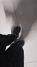 QYCKABY洞洞鞋男士夏季EVA家居户外两穿透气卡通厚底浴室防滑半凉拖鞋女 哈士奇【黑色】 42-43 适合41-42 实拍图