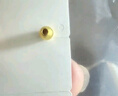 喜上眉梢黄金光面金珠999足金散珠3D硬金抛光面转运珠路路通情侣 4mm 重版光面转运珠三颗 0.6g 实拍图