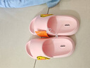B.Duck小黄鸭童鞋儿童拖鞋男女童四季室内家居鞋浴室一字拖5916粉色34 实拍图