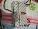 泊雅仕送妈妈女包礼物新款2025时尚潮欧美复古印花包潮流单肩斜挎小包包 米色四角花 实拍图