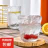 【夏季爆款】家用高颜值玻璃水杯夏季果汁饮料杯啤酒杯威士忌酒杯 竖纹方杯 200ml 实拍图