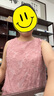 德玛纳【设计感假两件】夏季轻薄慵懒立体剪花无腰线直筒压褶女式连衣裙 实拍图