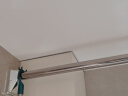 未来式 免打孔阳台伸缩晾衣杆窗帘杆卫生间挂衣凉衣服升缩承重浴帘杆 不锈钢 1.0~1.7米墙距适用 实拍图