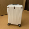 90分行李箱20英寸铝框拉杆箱可登机旅行箱万向轮密码箱皮箱百合白 实拍图