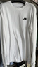 耐克(NIKE)春夏男长袖T恤 纯棉 运动休闲 经典简约 AR5194-100 白色M 实拍图