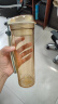 特百惠（Tupperware）晶彩MAX塑料杯600ml男女学生夏季运动水杯子大容量520送礼 奶茶棕 实拍图