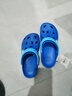 酷趣（Coqui）儿童洞洞鞋男童女童轻质排沙两穿休闲拖鞋大童星空蓝32-33 CQ8537 实拍图