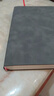 加厚皮面本笔记本子批发大号软皮本简约大学生用商务记事本日记本A5文艺精致商用办公会议记录复古创意 A5灰色—200页 实拍图