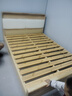 起凤广东佛山家具床实木床橡胶木现代北欧双人床主卧原木床简约风木床 原木色软包款+20cm弹簧垫 1500mm*2000mm  框架结构 实拍图