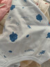 童泰四季春夏0-6个月婴儿新生儿宝宝连体衣纯棉蝴蝶哈衣两件装 蓝色森林-四季款 52cm 实拍图