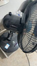 艾美特（AIRMATE） 落地扇12英寸浅灰色可升降学生台立扇家用宿舍定时省电落地扇卧室书房 黑色*台立机械款（高度可调） 实拍图