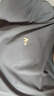 gxg.jeans男装  多色字母绣花基础凉感休闲圆领短袖T恤男 25年夏新品 深灰色 L (175) 实拍图