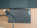 联想（Lenovo）4TB F309 Lite移动硬盘 机械硬盘 笔记本电脑 USB3.0 高速传输便携小巧稳定耐用 深空黑 实拍图