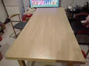 林之语客厅大书桌实木腿餐桌办公一体双人长条桌子工作台学习桌大板茶桌 【45mm加厚桌面】原木色180x80 实拍图
