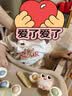 婧麒（JOYNCLEON）宝宝餐椅可折叠多功能宝宝摇摇椅便携式婴儿餐桌座椅儿童加厚方管 奶咖棕【摇篮款加厚方管】+护肩 实拍图