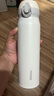 名创优品（MINISO）保温杯弹跳盖水杯316L不锈钢大容量便携学生保冷杯车载 磨砂白 晒单实拍图