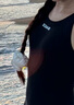 洲克（ZOKE）ZOKE泳衣女连体三角修身遮肚温泉女士游泳衣119601105 黑色 L 实拍图