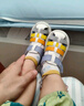 牧童婴儿凉鞋女步前鞋叫叫鞋夏季软底男童包头皮凉鞋 阳光蓝 16码 实拍图