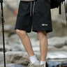 吉普（JEEP）短裤男夏季直筒宽松休闲五分裤子男士冰丝薄款中裤男裤 黑色 4XL 实拍图