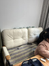 古际中古风沙发床可折叠一体两用2025新款单双人小户型客厅伸缩床 白色油蜡皮|护脊椰棕]1.2m沙发床 送货入户 实拍图