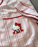 野兽派家居（tbh）Hello Kitty天丝棉家居服套装四季可外穿条纹睡衣女 天丝棉短款家居服套装 粉红条纹 S 实拍图