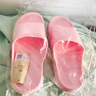 夏季防滑老人鞋孕妇室内外浴室拖鞋速干不臭脚凉拖鞋女送爸妈 粉色 38-39 【适合37-38码】 实拍图