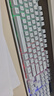银雕(YINDIAO) K500键盘彩包升级版 机械手感 游戏背光电竞办公 USB外接键盘 全尺寸 白色混光有线键盘 实拍图