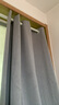 沫梵【窗帘+伸缩杆】窗帘免打孔安装布艺窗帘棉麻感遮光卧室成品 浅灰(遮光93%左右) 适用宽1.6-2.1米【窗帘高1.8米】 实拍图