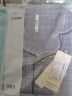 红豆居家【春上新】男女纯棉精梳情侣睡衣男格纹长袖家居服 蓝色 3XL 实拍图