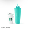 星巴克（Starbucks）薄荷绿渐变直纹款薯条吸管杯473ml水杯子咖啡杯男女生日礼物 实拍图
