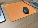 灵蛇(LINGSHE)鼠标垫 320*240*2mm中号加厚游戏办公电脑桌垫 精密锁边 可水洗 琥珀金 实拍图