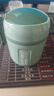沃德百惠（WORTHBUY）早餐牛奶杯燕麦杯带盖勺外带便携不锈钢汤杯保温水杯 绿色480ML 实拍图