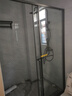 东鹏淋浴房浴室隔断淋浴隔断一字卫生间干湿分离玻璃推拉门可下沉式 1.5-1.59m/高2m 双阻尼缓冲 极窄不锈钢 304不锈钢边框【枪灰/雅黑可选】 实拍图