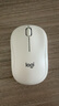 罗技（Logitech）M221 轻音鼠标 无线鼠标 办公鼠标 对称鼠标 带无线微型接收器 米白色 实拍图