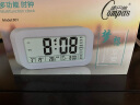 康巴丝多功能电子闹钟学生专用起床神器电子时钟 学生儿童闹钟 801 白色 实拍图