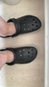 卡骆驰（crocs）洞洞鞋男鞋女鞋 25夏季新款运动鞋平底沙滩鞋透气情侣凉鞋拖鞋子 热推款-黑白配-现货速发 41-42 (260mm) 实拍图