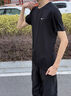 鸿星尔克短袖男夏季新款冰感速干衣跑步健身休闲百搭t恤衫运动上衣T恤男士 正黑-冰感吸湿排汗 XL 实拍图