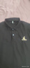 高品质高端刺绣短袖T恤男夏季透气休闲带领polo衫新款半袖丝光棉T 深灰色 8888-TXS 2XL 实拍图