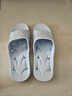 BAIHOU白猴浴室洗澡侧漏水防滑按摩情侣居家用凉拖鞋女士 浅蓝38-39 实拍图