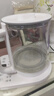 LOTOR徕多养生壶迷你煮茶壶办公室烧水壶电热水壶家用煮茶壶玻璃养身壶一人煮茶壶 白色[不锈钢底】 1.5L 实拍图