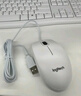 罗技（Logitech）MK120 键鼠套装 有线键鼠套装 办公键鼠套装 电脑键盘 USB即插即用 全尺寸 白色 实拍图