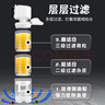 迪普尔鱼缸过滤器循环水泵小型氧气泵过滤水泵小型内置增氧吸鱼屎* 20W/1节长滤桶【适用60cm以内缸】 实拍图