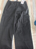 骆驼（CAMEL）休闲户外登山裤男防泼水直筒工装裤 J14CA6L6645 幻影黑 M 实拍图