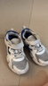 鸿星尔克（ERKE）童鞋中性大小童休闲鞋大网孔透气运动鞋微晶白/星际蓝32 实拍图