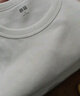 优衣库女装柔滑弹力棉质圆领T恤/长袖基础版型内搭新款480869 00 白色 S /155/80A 晒单实拍图