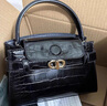 CHARLES&KEITH鳄鱼纹凯莉包手提斜挎婚包包女包生日礼物七夕礼物CK2-50270880-1 Black黑色 S 实拍图