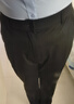 啄木鸟（TUCANO）秋冬厚款冰丝纯色商务休闲裤男士直筒裤中年爸爸裤子宽松男士长裤 9853黑色 38 (3尺腰围) 实拍图