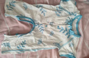 舒贝怡2件装婴儿衣服夏季薄款新生儿连体衣短袖哈衣儿童爬服蓝色73CM 实拍图